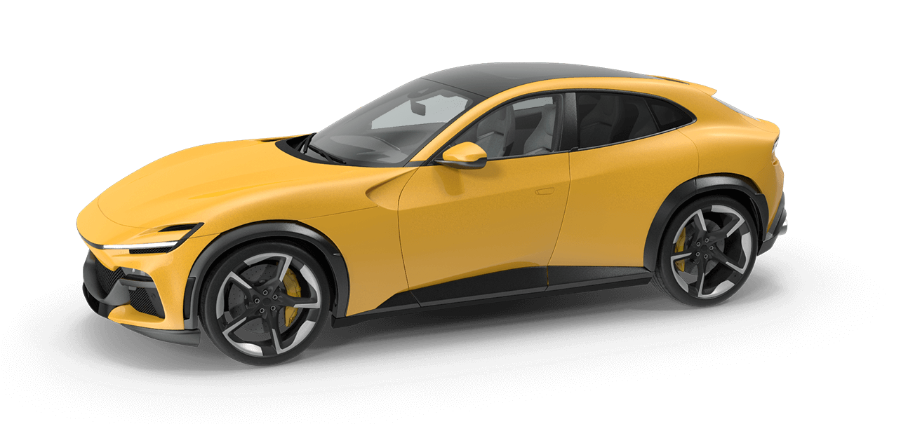 Crossover Sports Car Yellow
